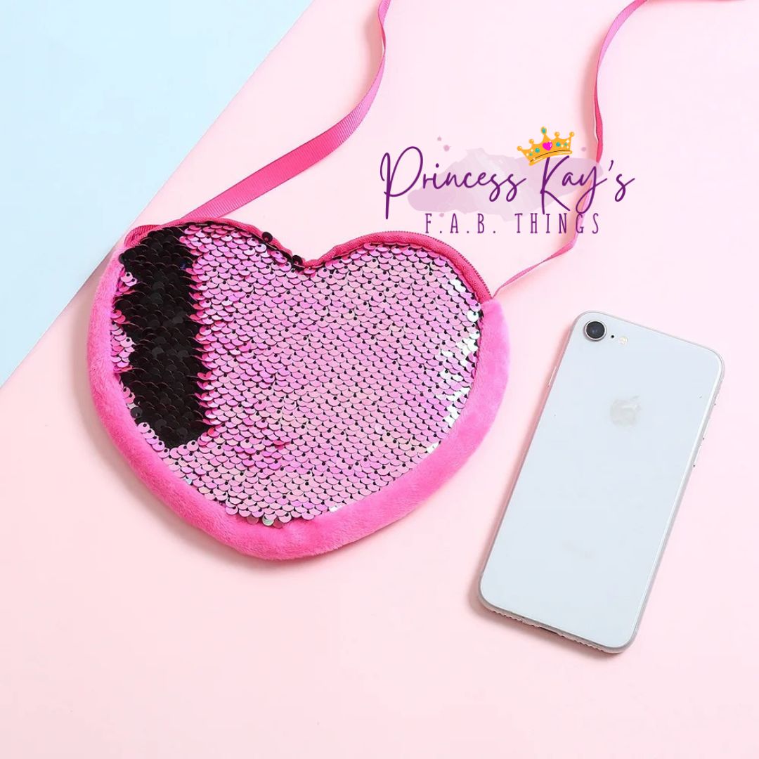 Princess Kay's Sequin Magic Heart Purses